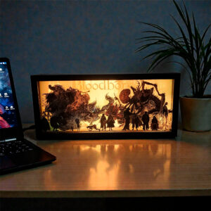 caja luminica escritorio bloodborne