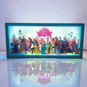caja luminica escritorio chicas disney