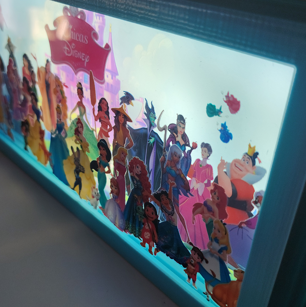 CajaLuminica Chicas Disney Profundidad