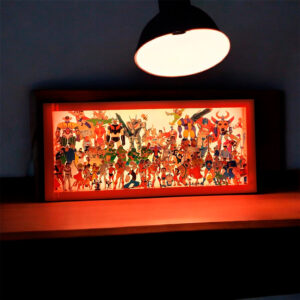 caja luminica escritorio monitos tv 80s