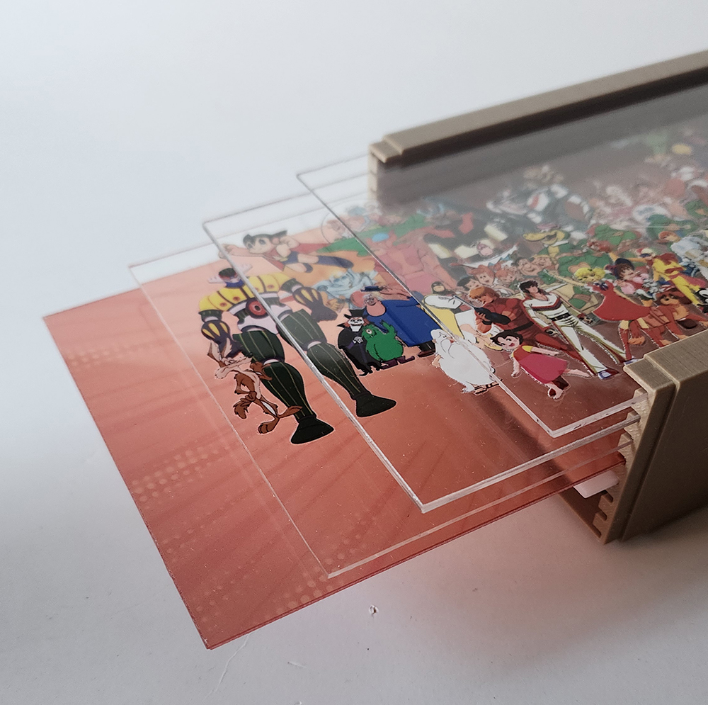 Caja Luminica Escritorio Monitos TV 80s CajaLuminica Monitos 80s Capas