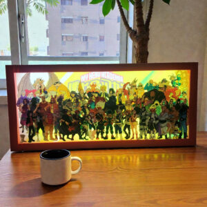 caja luminica escritorio my hero academia