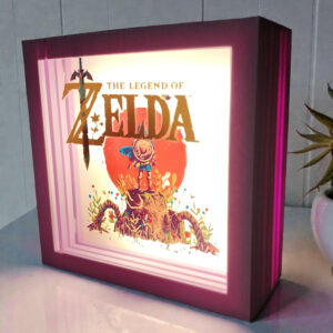 caja luminica escritorio zelda