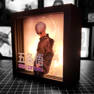 caja luminica escritorio jujutsu kaisen gojo