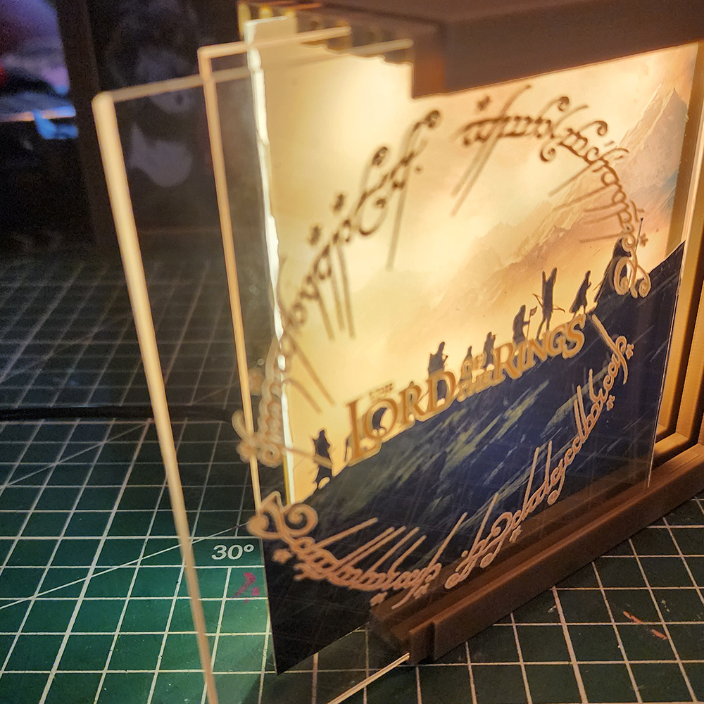 Caja Luminica Escritorio Señor de los Anillos Lords Of The Rings Caja Luminica 1