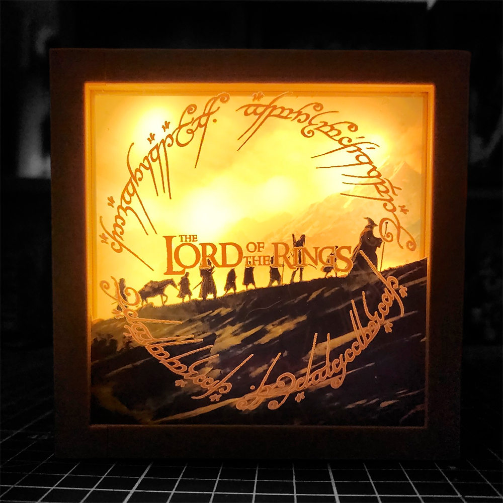 caja luminica escritorio señor de los anillos caja luminica escritorio señor de los anillos
