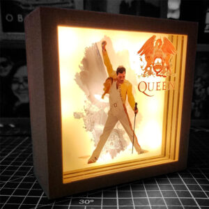 caja luminica escritorio queen