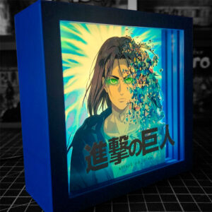 caja luminica escritorio attack on titans