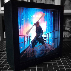 caja luminica escritorio star wars darth maul