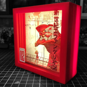 caja luminica escritorio evangelion eva 02