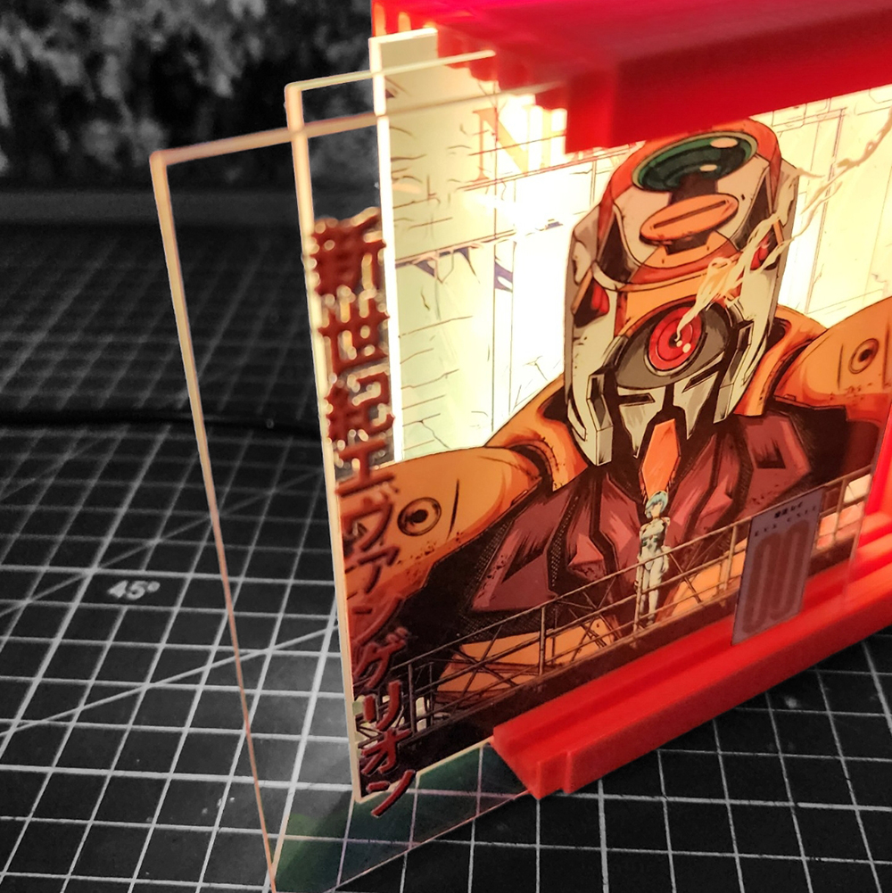 Caja Luminica Escritorio Evangelion Eva 00 Evangelion Eva 00 Caja Luminica 1