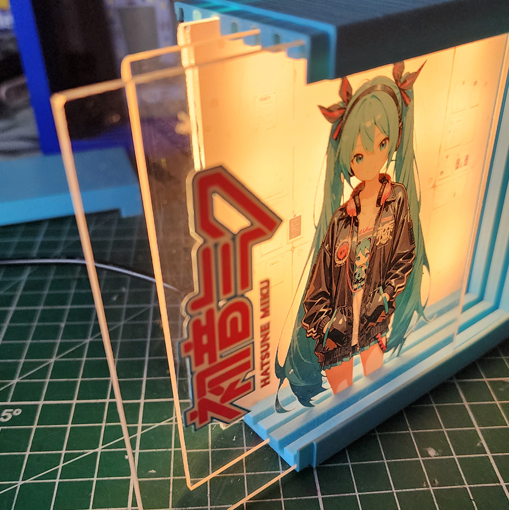 Caja Luminica Escritorio Hatsune Miku Hatsune Miku Caja Luminica 1