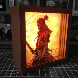 caja luminica escritorio sekiro