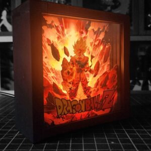 caja luminica escritorio dragon ball z goku