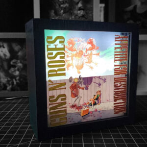 caja luminica escritorio guns and roses