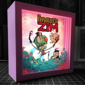 caja luminica escritorio invasor zim