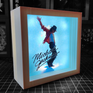 caja luminica escritorio michael jackson