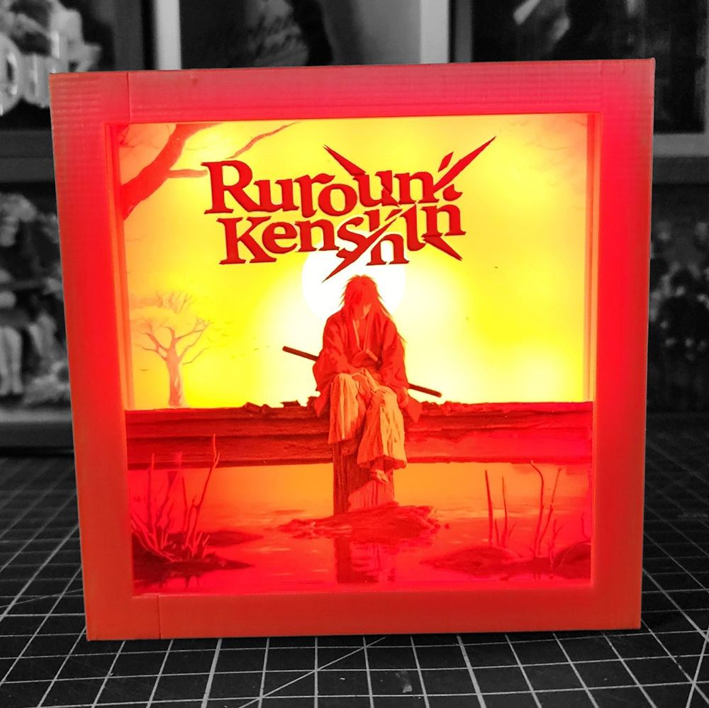 caja luminica escritorio samurai x caja luminica escritorio samurai x