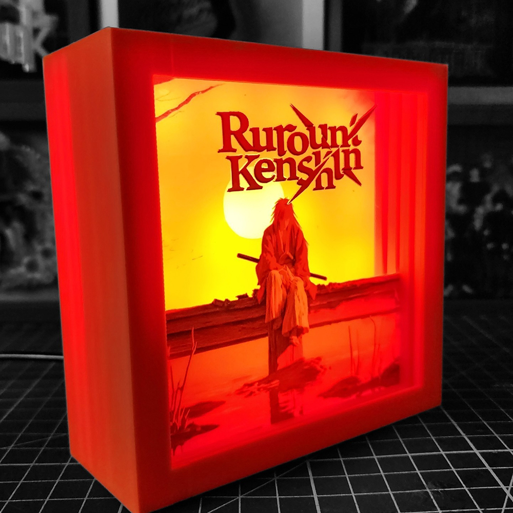 caja luminica escritorio samurai x caja luminica escritorio samurai x