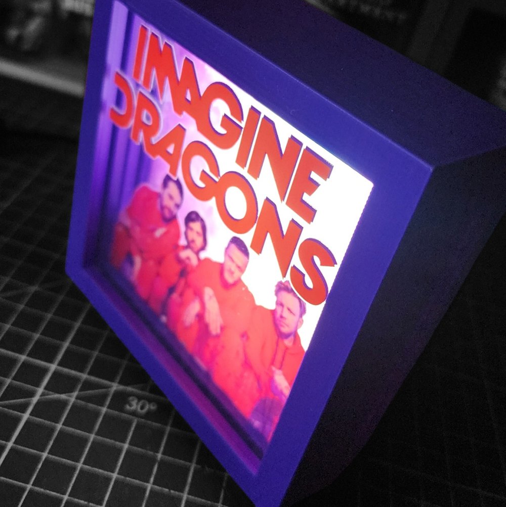 Caja Luminica Escritorio Imagine Dragons Imagine Dragons Caja Luminica 1