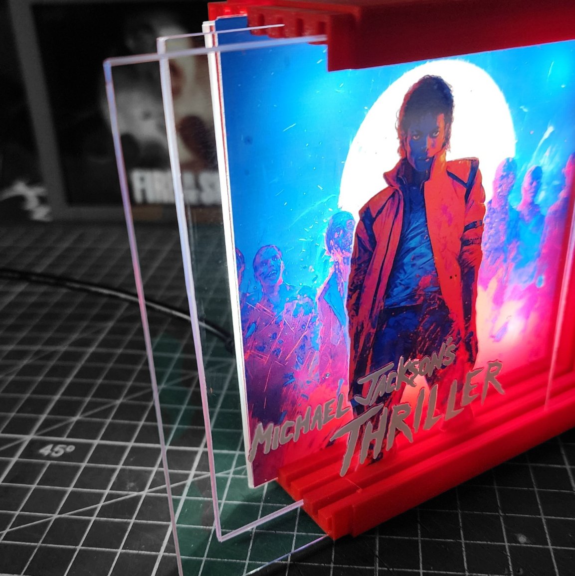 Caja Luminica Escritorio Michael Jackson Thriller Michael Jackson Thriller Caja Luminica 1