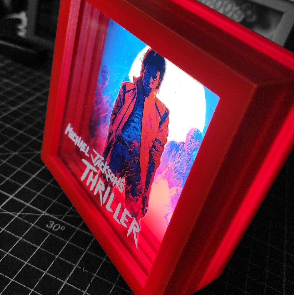 Caja Luminica Escritorio Michael Jackson Thriller Michael Jackson Thriller Caja Luminica 2