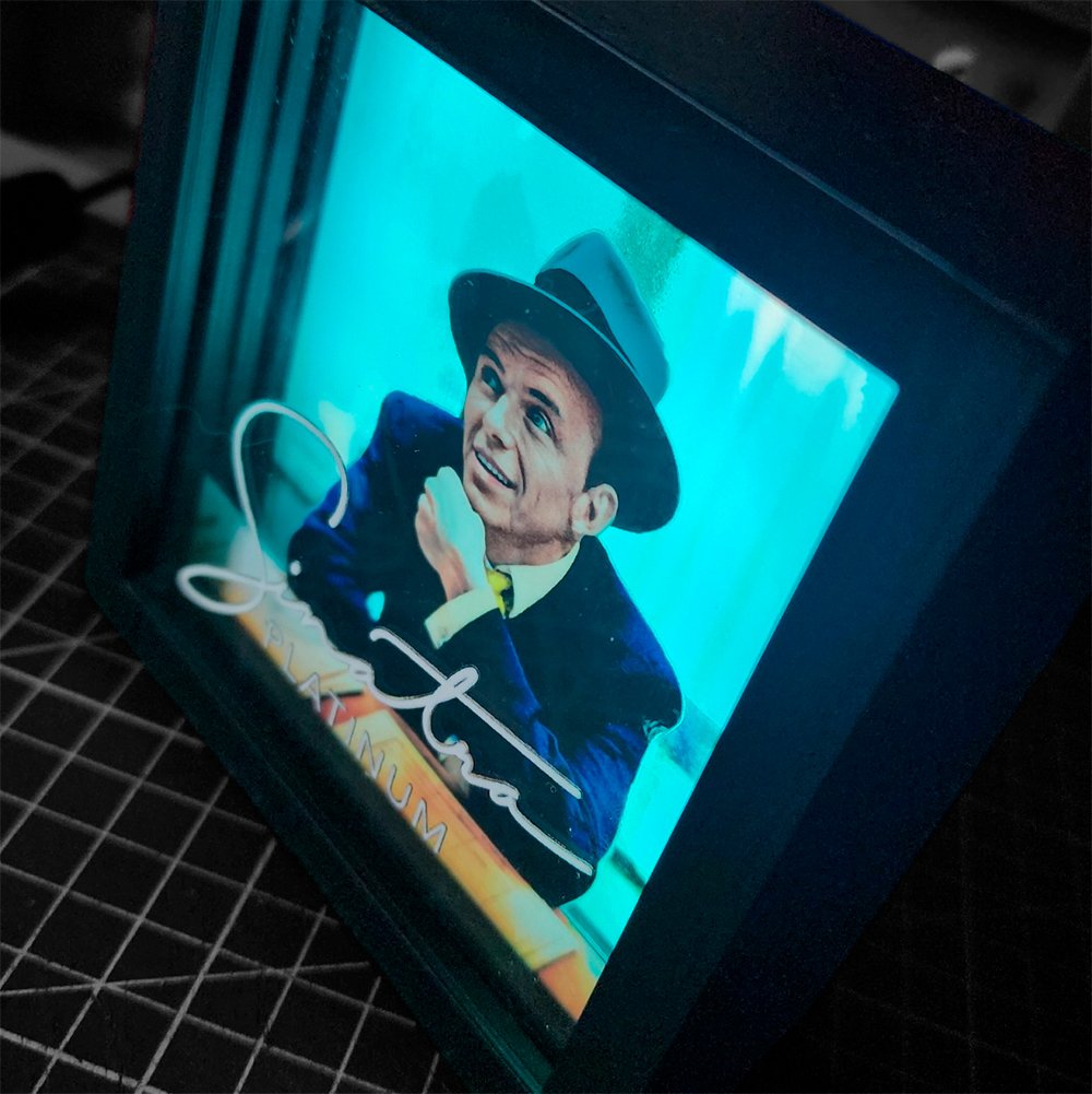 Caja Luminica Escritorio Frank Sinatra Sinatra Caja Luminica 1