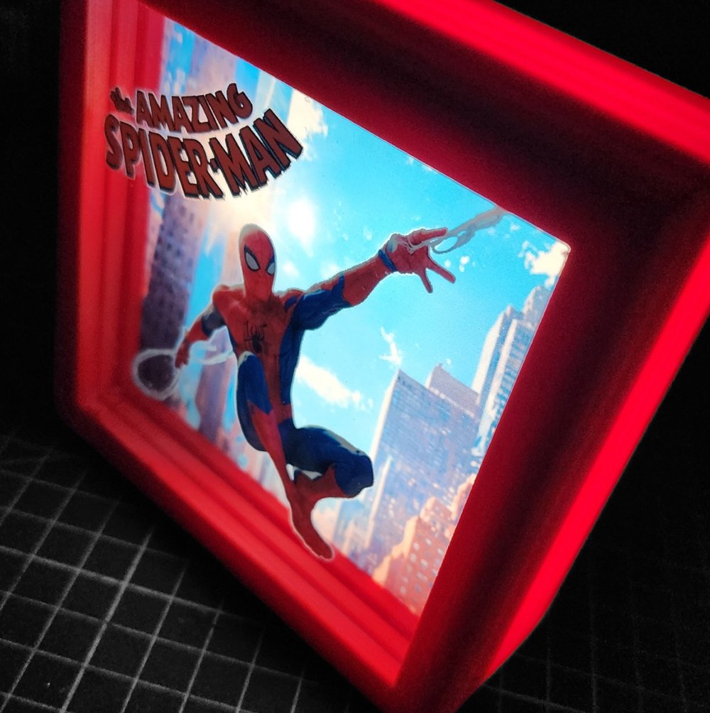 Caja Luminica Escritorio Spider-Man Spider Man Caja Luminica 1