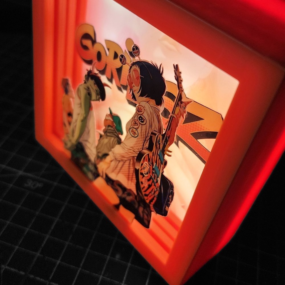 Gorillaz Caja Luminica 2