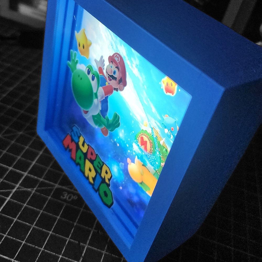 Caja Luminica Escritorio Mario Bros Galaxy MArio Galaxy Caja Luminica 1
